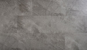Grey Slate 1.9m² Vinyl Effect Click PVC Flooring With Integrated Underlay - 6.5mm (2mm EVA layer)