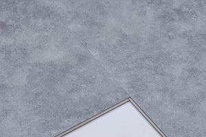 Light Grey Stone 1.9m2 Durable Vinyl Click Flooring With Integrated Underlay - 6.5mm (2mm EVA layer)