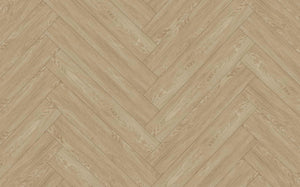 Warm Oak 1.57m² Herringbone Luxury Vinyl Click Flooring With Integrated Underlay - 6.5mm (2mm EVA layer)