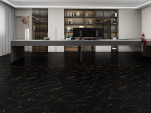 Obsidian Gold Marble 1.9m² Vinyl Click Flooring With Integrated EVA Underlay - 6.5mm (2mm EVA layer)
