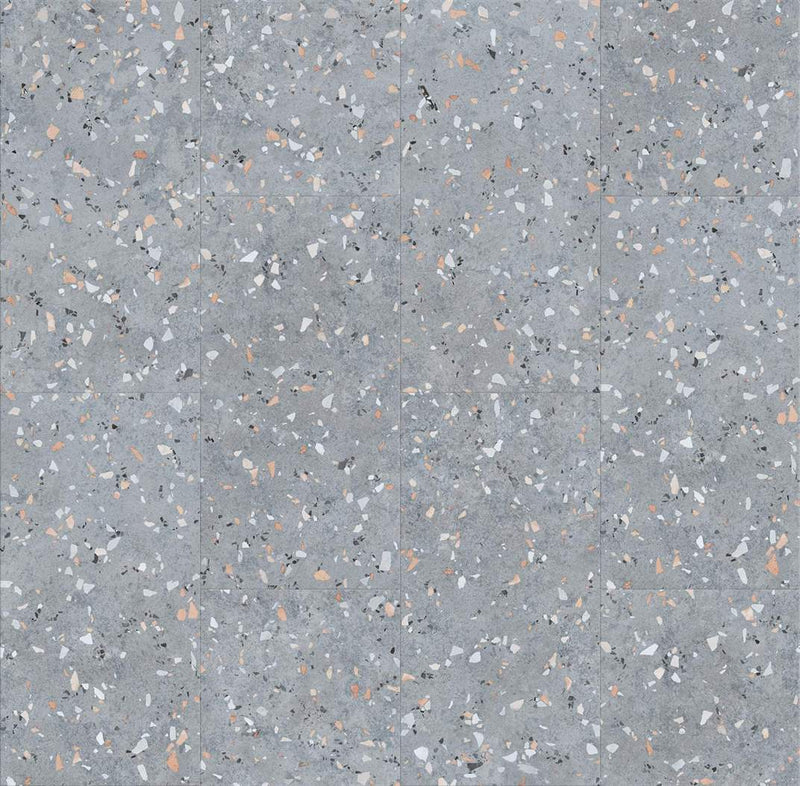 Concrete Terrazzo 1.9m² Vinyl Click Waterproof Flooring With Integrated Underlay - 6.5mm (2mm EVA layer)