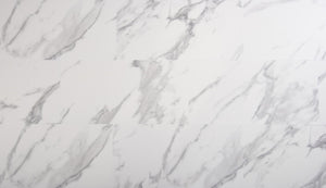 Carrara Marble 1.86m² Large Tile Vinyl Click Waterproof Matte Finish Flooring With Integrated Underlay - 6.5mm (2mm EVA layer)