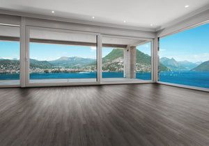 Luvanto Luxury Design Smoked Charcoal Click+ Vinyl Click Flooring With Integrated Underlay